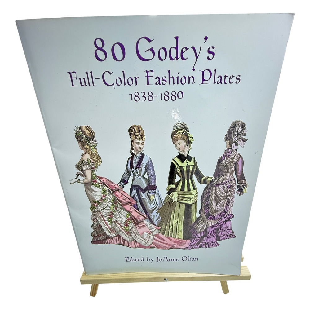 80 Godey's Victorian Fashion Plates 1838-1880 Costume Design History Book